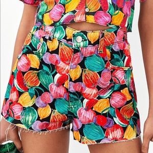 Zara print shorts